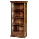 FurnitureToday Jali capsule dark Indian bookcase