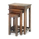 FurnitureToday Jali capsule dark Indian chunky nest of tables