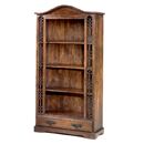 Jali capsule dark Indian tall bookcase