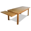 FurnitureToday Java Natural Extending Dining Table