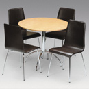 Julian Bowen Mandy leather chair dining set