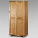 FurnitureToday Julian Bowen Pickwick Pine 2 door wardrobe