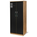 FurnitureToday Knightsbridge Black Plain Wardrobe