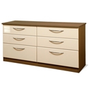 Knightsbridge Cream 6 Drawer Long Chest