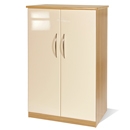 Knightsbridge Cream Gloss and Oak Childs Wardrobe