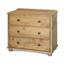 FurnitureToday Lincoln Pine 3 Drawer Chest