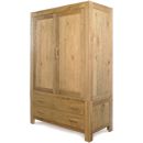 Lyon Oak Large Double Wardrobe