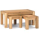 FurnitureToday Lyon Oak Nest of Coffee Tables