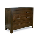 FurnitureToday Lyon Walnut 3 Drawer Chest