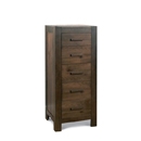 Lyon Walnut 5 Drawer Chest