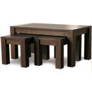 Lyon Walnut Nest of Coffee Tables