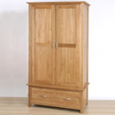 Metro solid oak gents 1 drawer wardrobe