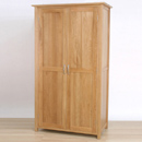 FurnitureToday Metro solid oak ladies all hanging wardrobe