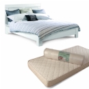 Metro White Double Bed & Half Price Mattress