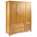 Milano Oak Triple Wardrobe