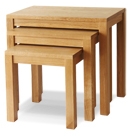 FurnitureToday Monaco Oak Nest of Tables