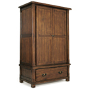 Montana dark wood wardrobe with draw