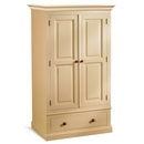 FurnitureToday Mottisfont Painted Pine Single Drawer Wardrobe