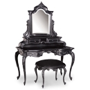 Moulin Noir Black Dressing Table Set