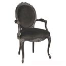 Moulin Noir velvet armchair