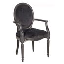 Moulin Noir velvet carver chair