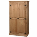 New Corona mexican pine 2 door wardrobe