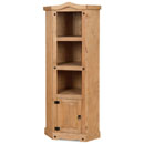 New Corona mexican pine corner bookcase