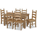 New Corona mexican pine dining set