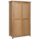 FurnitureToday New Devon Solid Oak Ladies Wardrobe