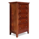 FurnitureToday New York Dark 5 Drawer Chest