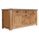 Normandy Oak 3 Door Sideboard