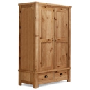 FurnitureToday Normandy Oak Double Wardrobe