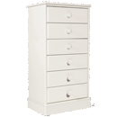 FurnitureToday One Range White Painted 6 Drawer Chest