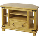 FurnitureToday Peru Pine corner TV cabinet