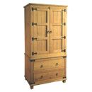 FurnitureToday Peru Pine Two Drawer Wardrobe