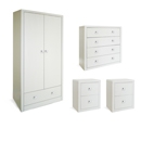 Plaza White Bedroom Set