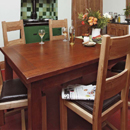 Plum dark oak dining set