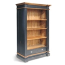 Provence Black Painted Large President Bookcase