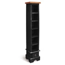 Provence Black Painted Single Open CD Rack