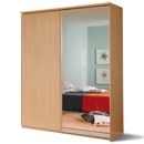 Rauch Omega Glass Door Double Wardrobe