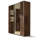 FurnitureToday Rauch Saphir Bronze Mirrored Double Wardrobe