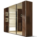 Rauch Saphir Bronze mirrored triple wardrobe