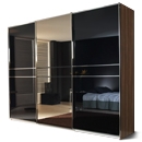 Rauch Sirius Triple Glass Gliding Door Wardrobe