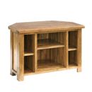 Rustic Oak corner TV cabinet