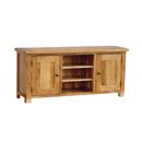 Rustic Oak large TV cabinet