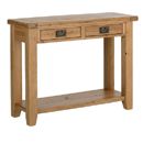 Rutland Rustic Oak Console Table