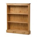 Santa Fe Pine Low Wide Bookcase 