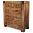 Santana Reclaimed Oak 2 over 3 Chest of Drawers