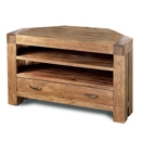 Santana Reclaimed Oak Corner TV Unit