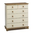 FurnitureToday Scandinavian painted 6 Drawer Chest